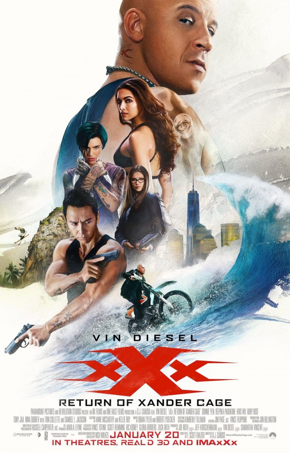 The return of xander cage poster is awesome (see why everyone wants this movie art)